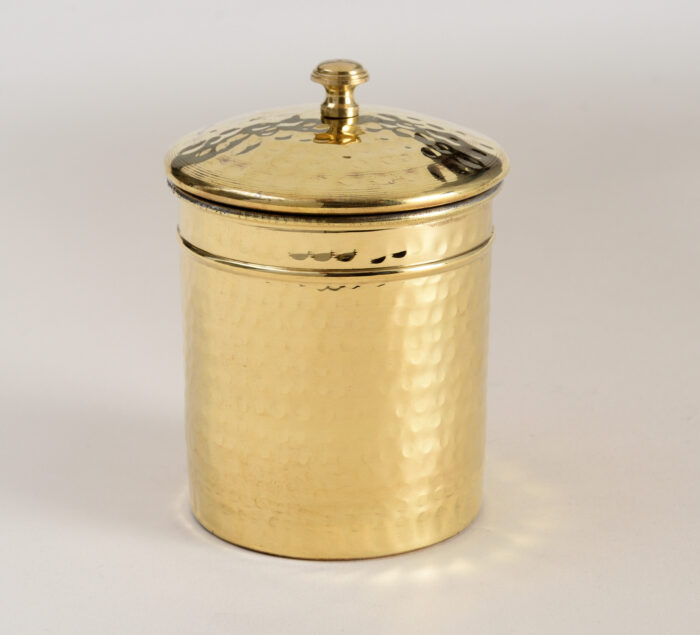 L1007 Hammered container for sugar or coffee