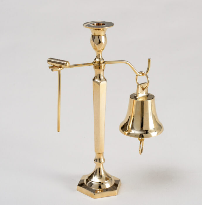 S5219 Candlestick with bell and small hammer