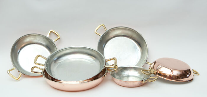 L1202 Copper frying pan with two handles - Image 3