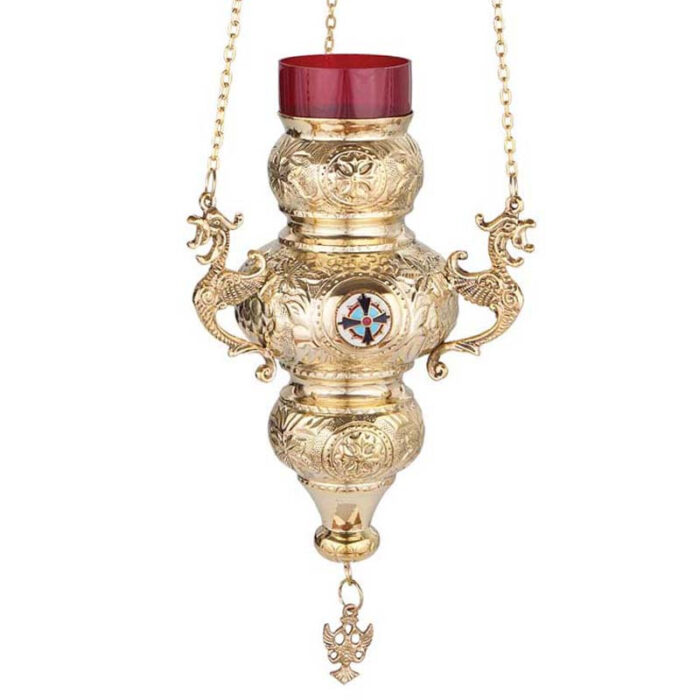 V3017 Hanging vigil lamp with enamel
