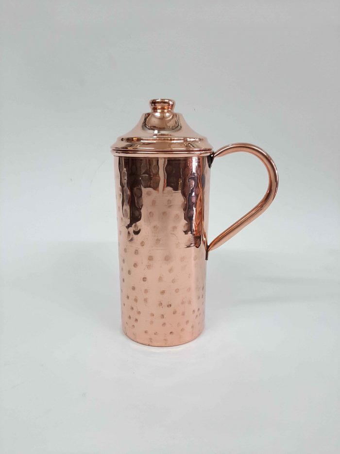 LJ-1SF Copper hammered jug for water 1lt