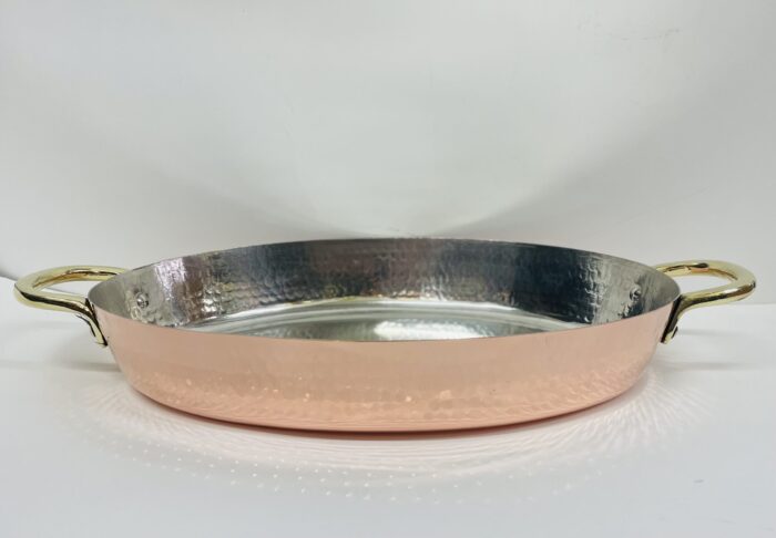 S5404-26 Χάλκινο οβάλ σαχάνι LUX 26 x 17 cm, σφυρήλατο