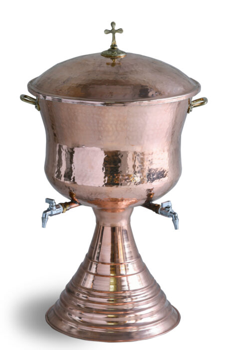 S5642 Χάλκινη κολυμπήθρα αγιασμού 43 x 80 cm